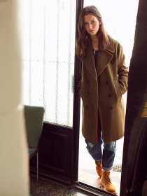 Пальто Vero Moda модель 317427510E05_хакі комб. Фото