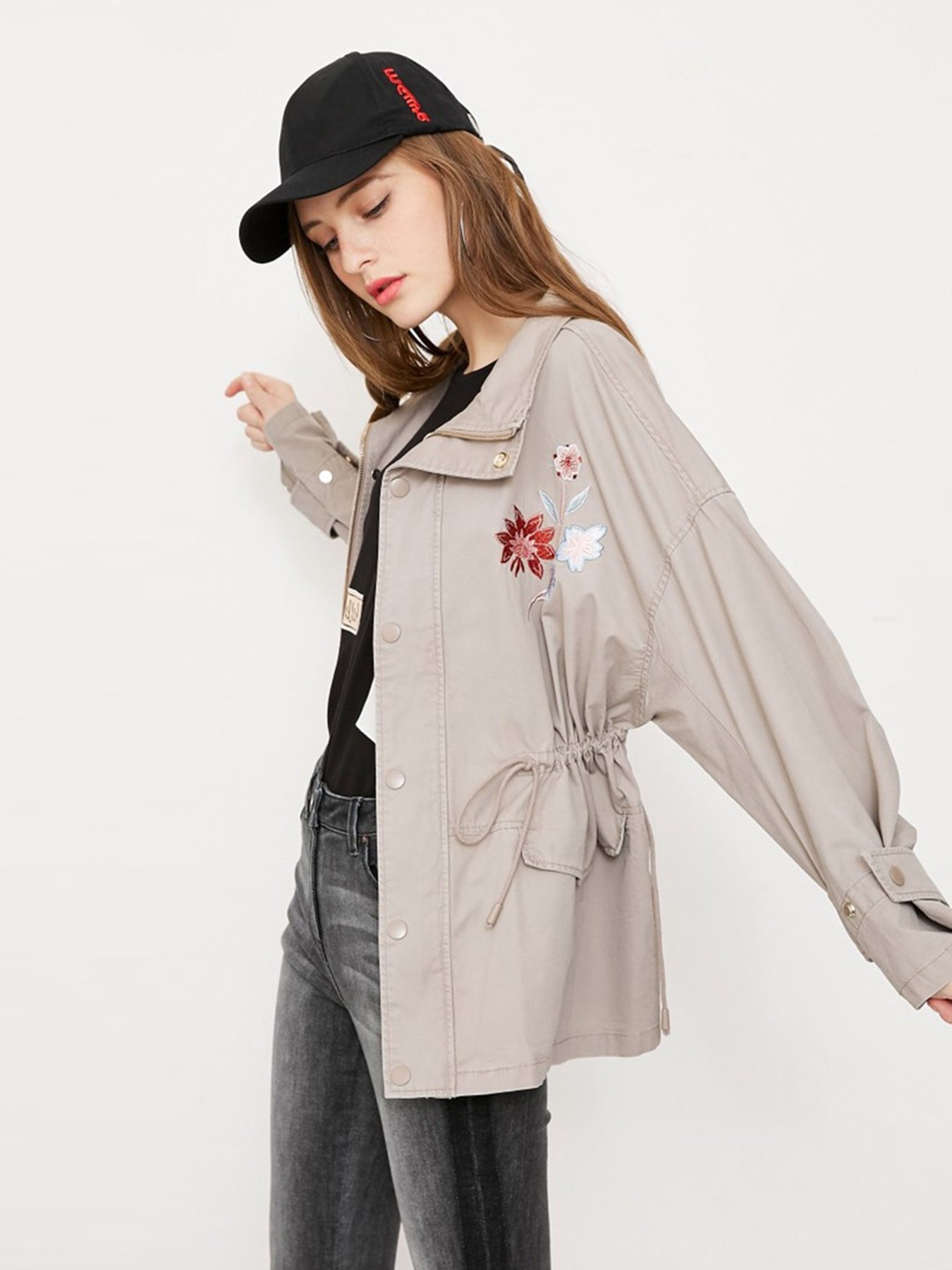 Демісезонна куртка Vero Moda Модель 318117517E12_бежевий комб. Фото