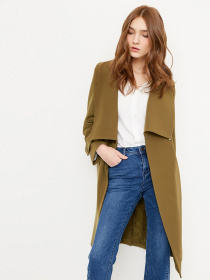 Пальто Vero Moda модель 318121525E05_т.оливковий Фото