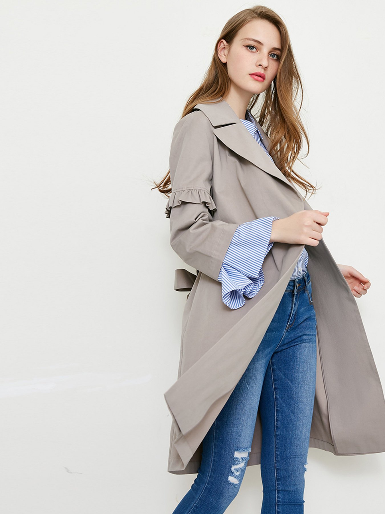 Плащ Vero Moda Модель 318121546E12_бежевий Фото