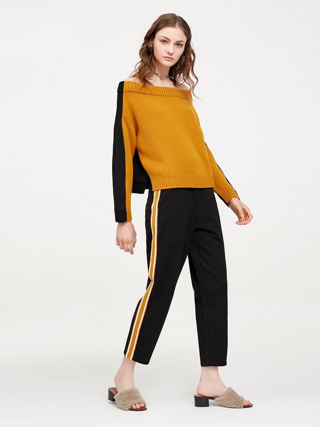 Повсякденні штани Vero Moda модель 3181R2505S59_чорний з коричневим Фото