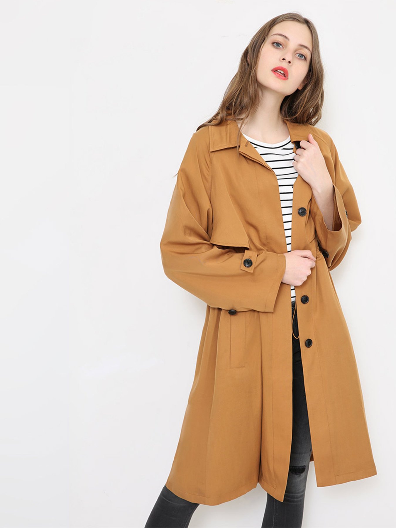 Пальта та плащі Vero Moda модель 318221505F10_с.коричневий Пальта та плащі Vero Moda модель 318221505F10_с.коричневий Фото