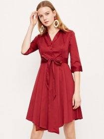 Сукня міді Vero Moda модель 31827C547F16_червоний Фото