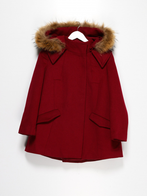 Пальто Vero Moda модель 315327041073_бордовий Фото