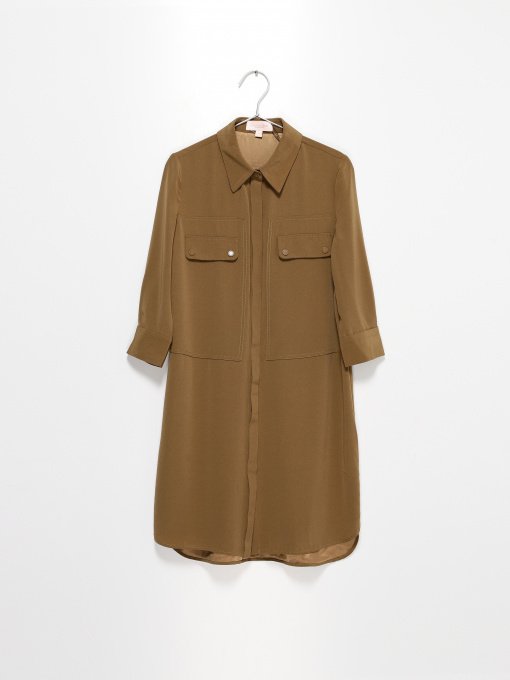 Сукня міді Vero Moda модель 3194SZ504E10_с.хакі Фото