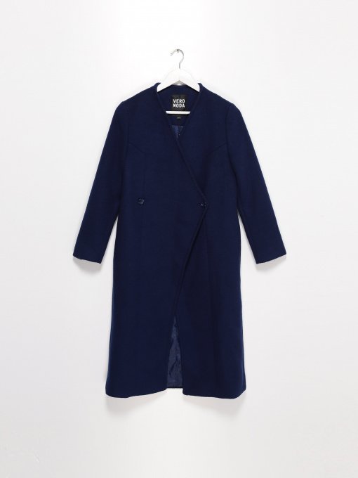 Пальто Vero Moda модель 316327541034_т.синій Фото