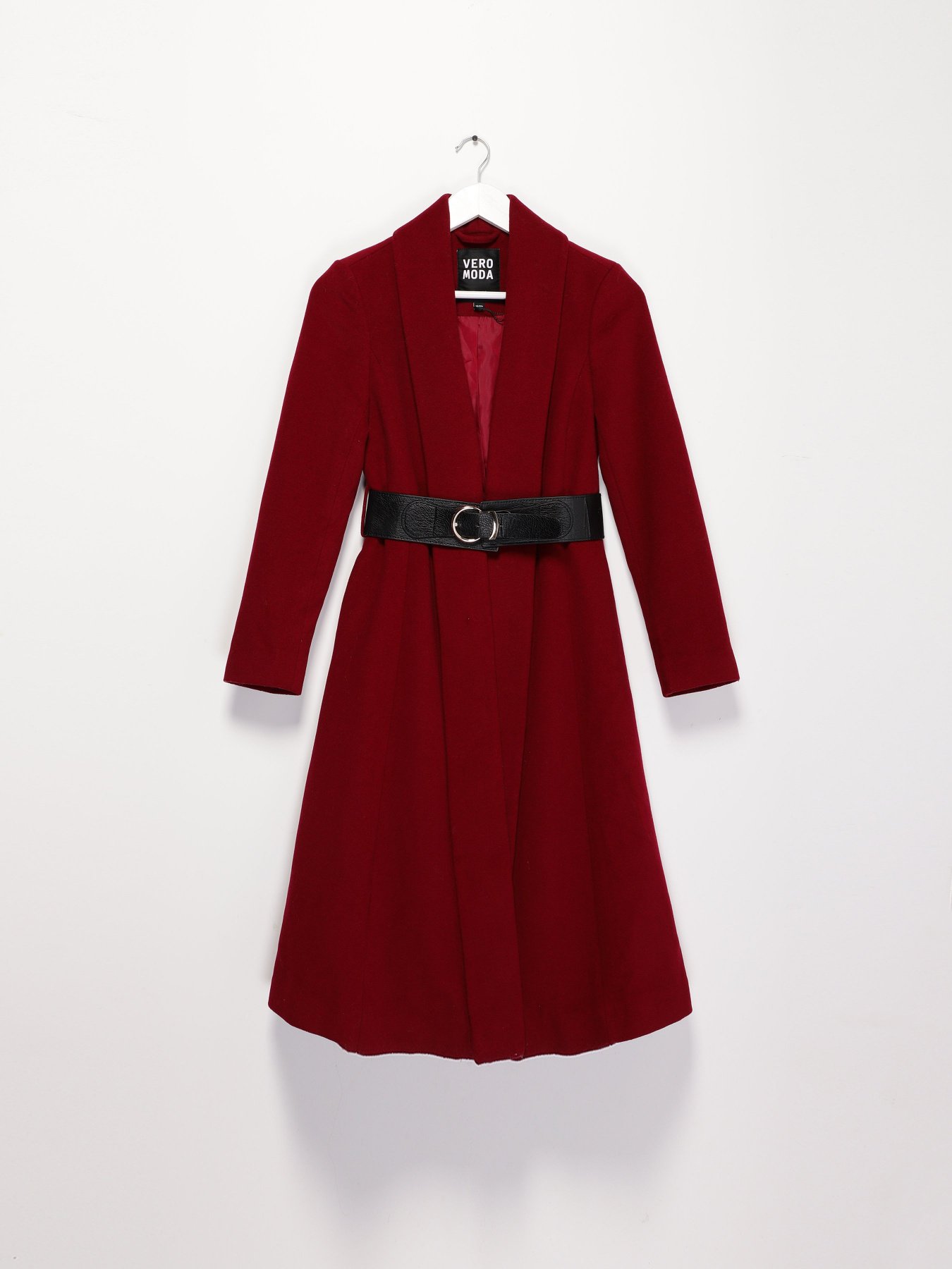 Пальто Vero Moda модель 316327553073_т.бордовий Фото