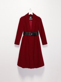 Пальто Vero Moda модель 316327553073_т.бордовий Фото