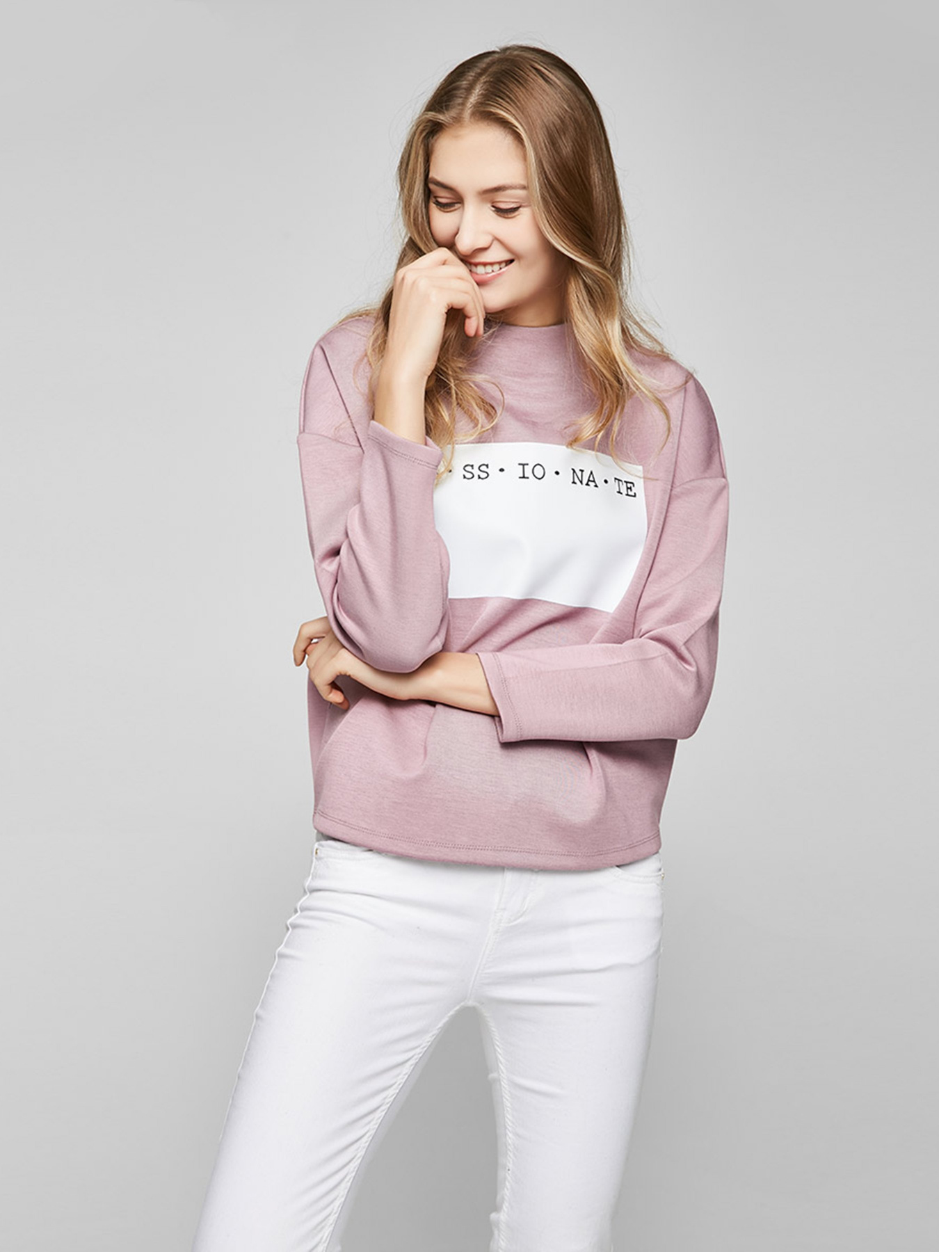 Світшот Vero Moda модель 317102504E16_рожевий комб. Фото