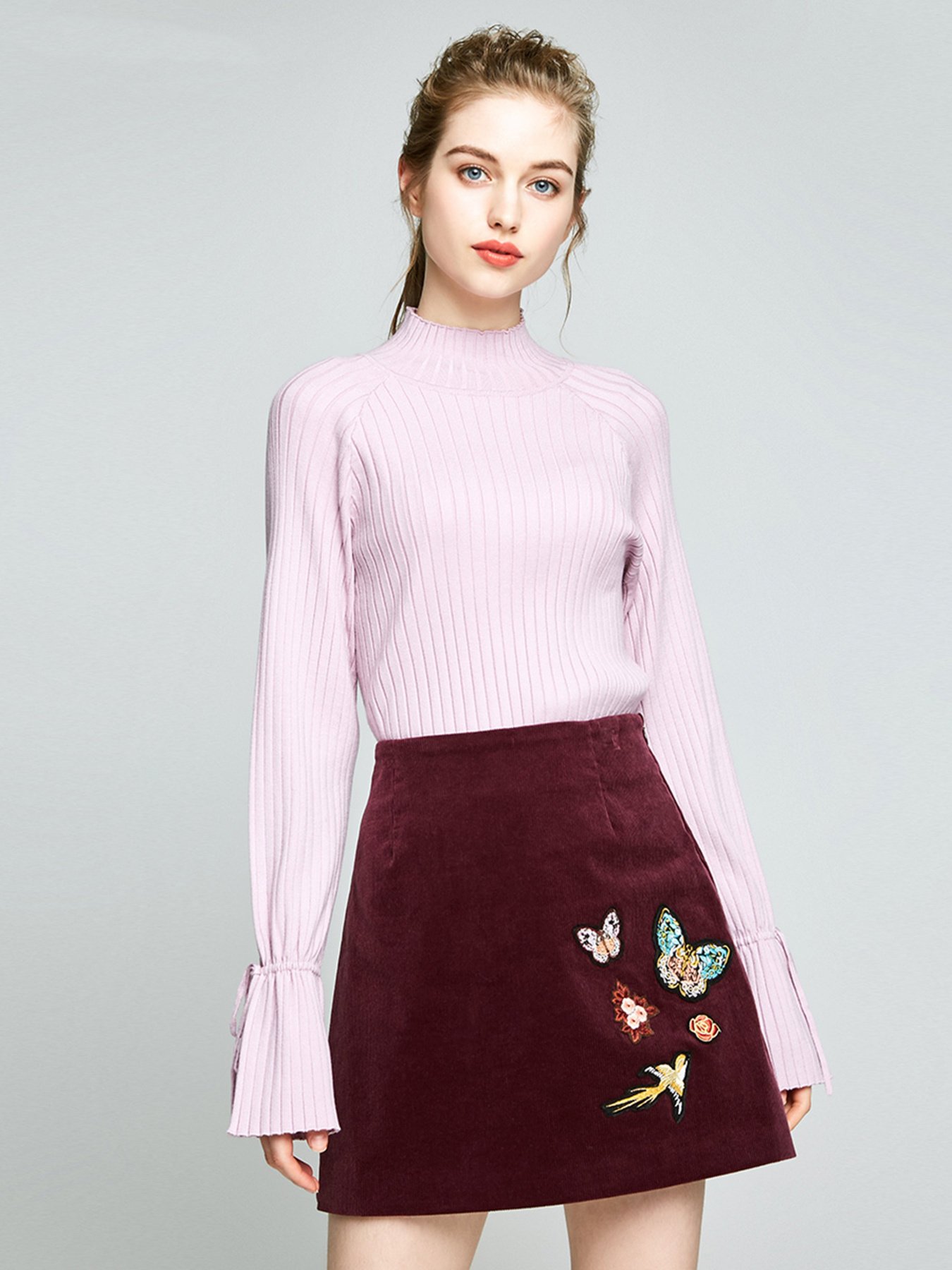 Спідниця міні Vero Moda модель 317416502E21_фіолетовий Фото