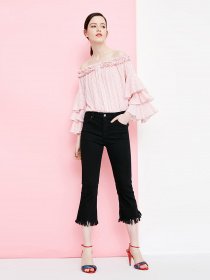 Расклешенные джинсы Vero Moda модель 31816I516J1G_чорний Фото