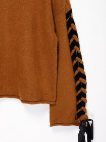 Светр Vero Moda модель 318313506E11_коричневий з чорним Фото