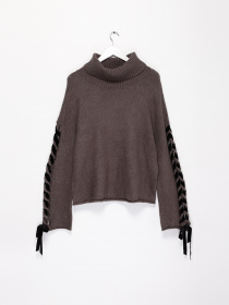 Свитер Vero Moda модель 318313506E90_т.сірий з чорним Фото