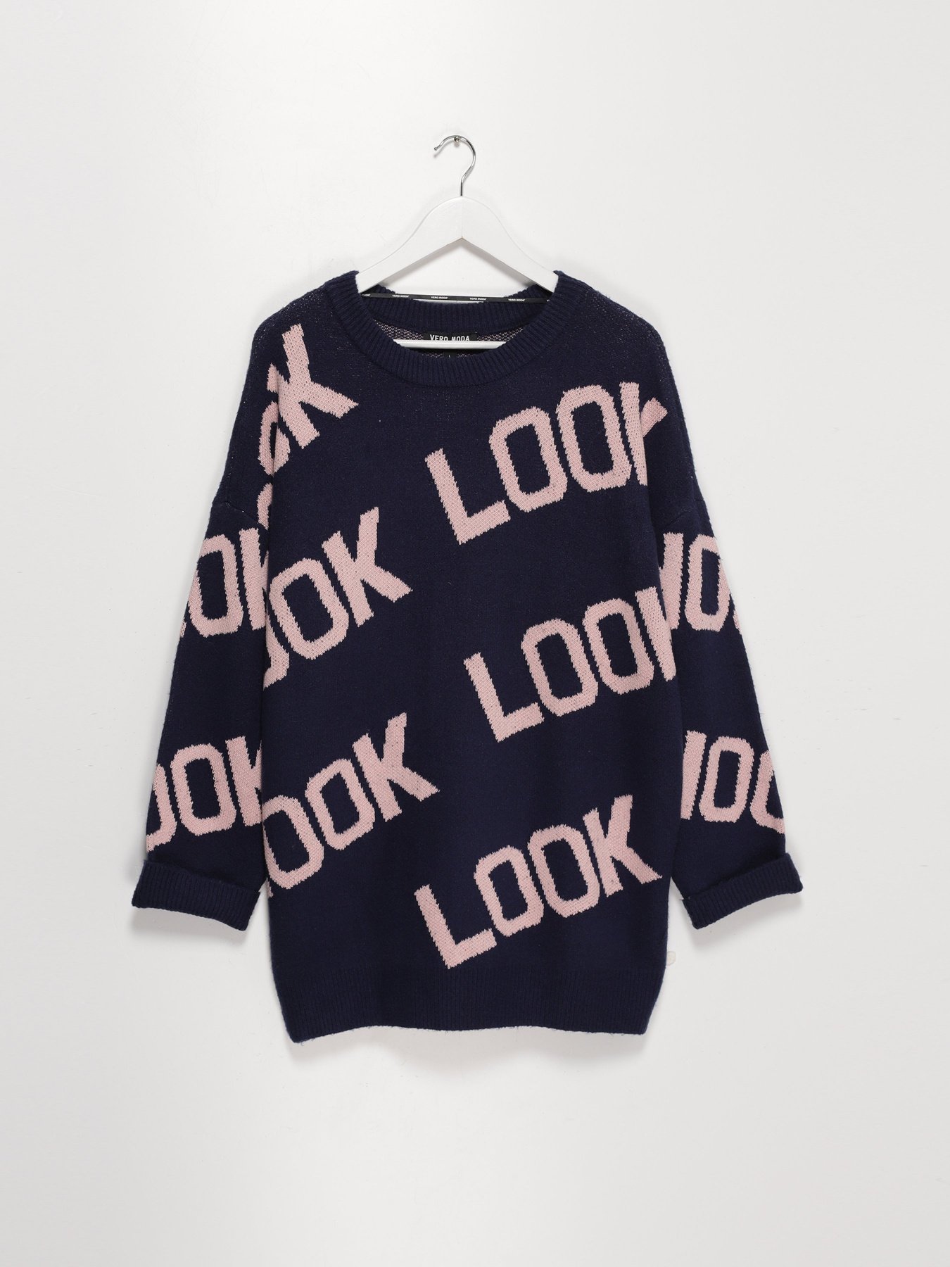 Джемпер Vero Moda модель 318413566E39_т.синій з с.рожевим Фото