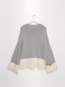 Джемпер Vero Moda модель 318413578S59_сірий з кремовим Фото