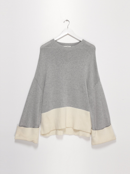 Джемпер Vero Moda модель 318413578S59_сірий з кремовим Фото