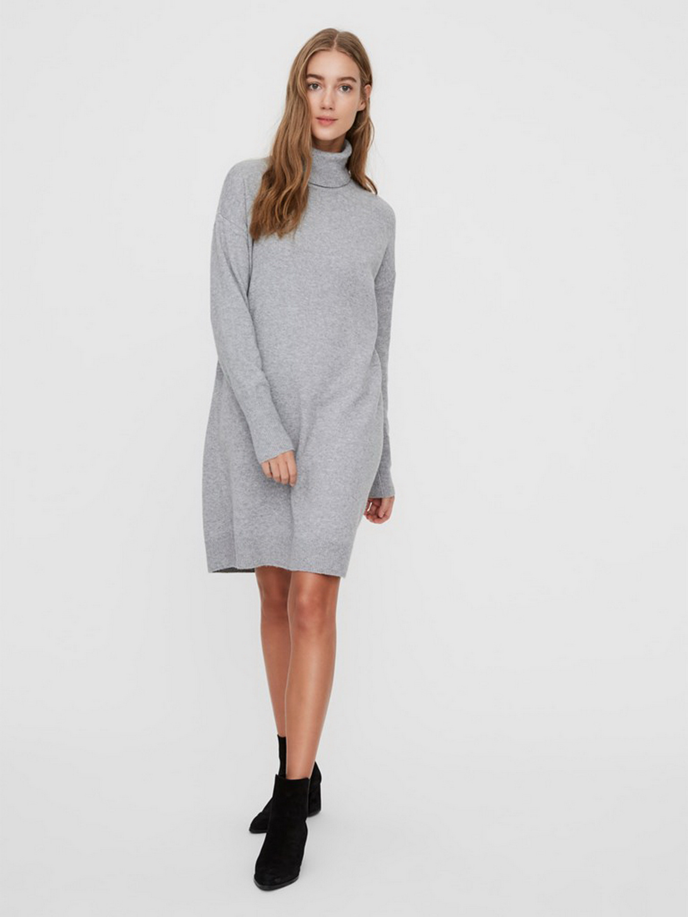 Сукня міні Vero Moda модель 10199744_Light Grey Melange Сукня міні Vero Moda модель 10199744_Light Grey Melange Фото