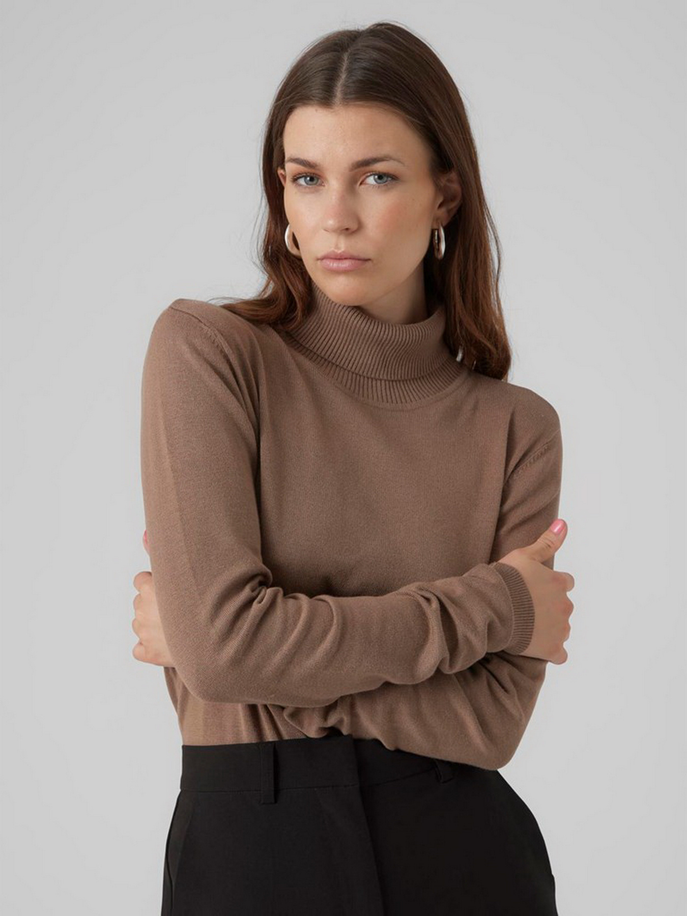 Водолазка Vero Moda модель 10231630_Brown Lentil Фото