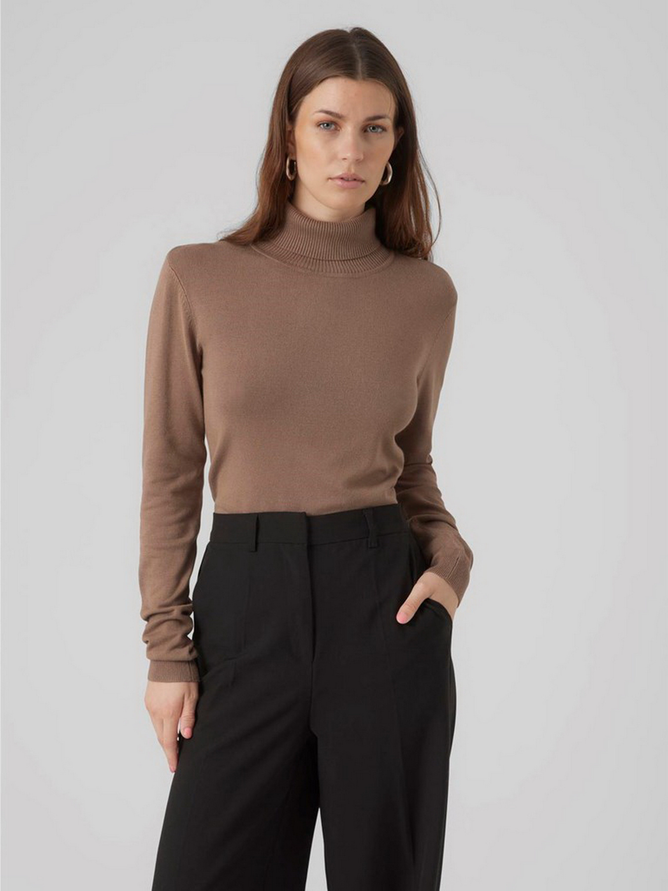 Водолазка Vero Moda модель 10231630_Brown Lentil Фото