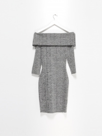 Платье миди Vero Moda модель 316161023105_сірий комб. Фото