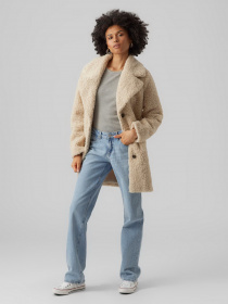 Шуба Vero Moda модель 10289938_Oatmeal Фото