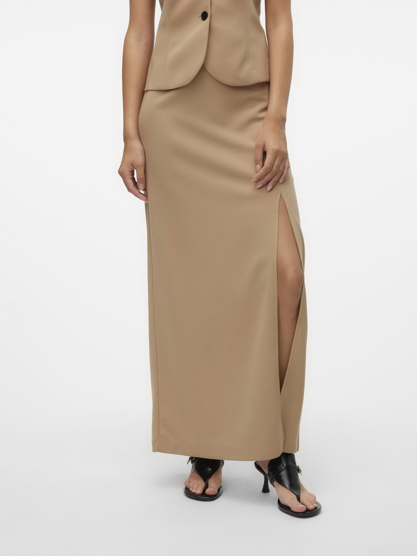 Юбка макси Vero Moda модель 10323463_Silver Mink Фото