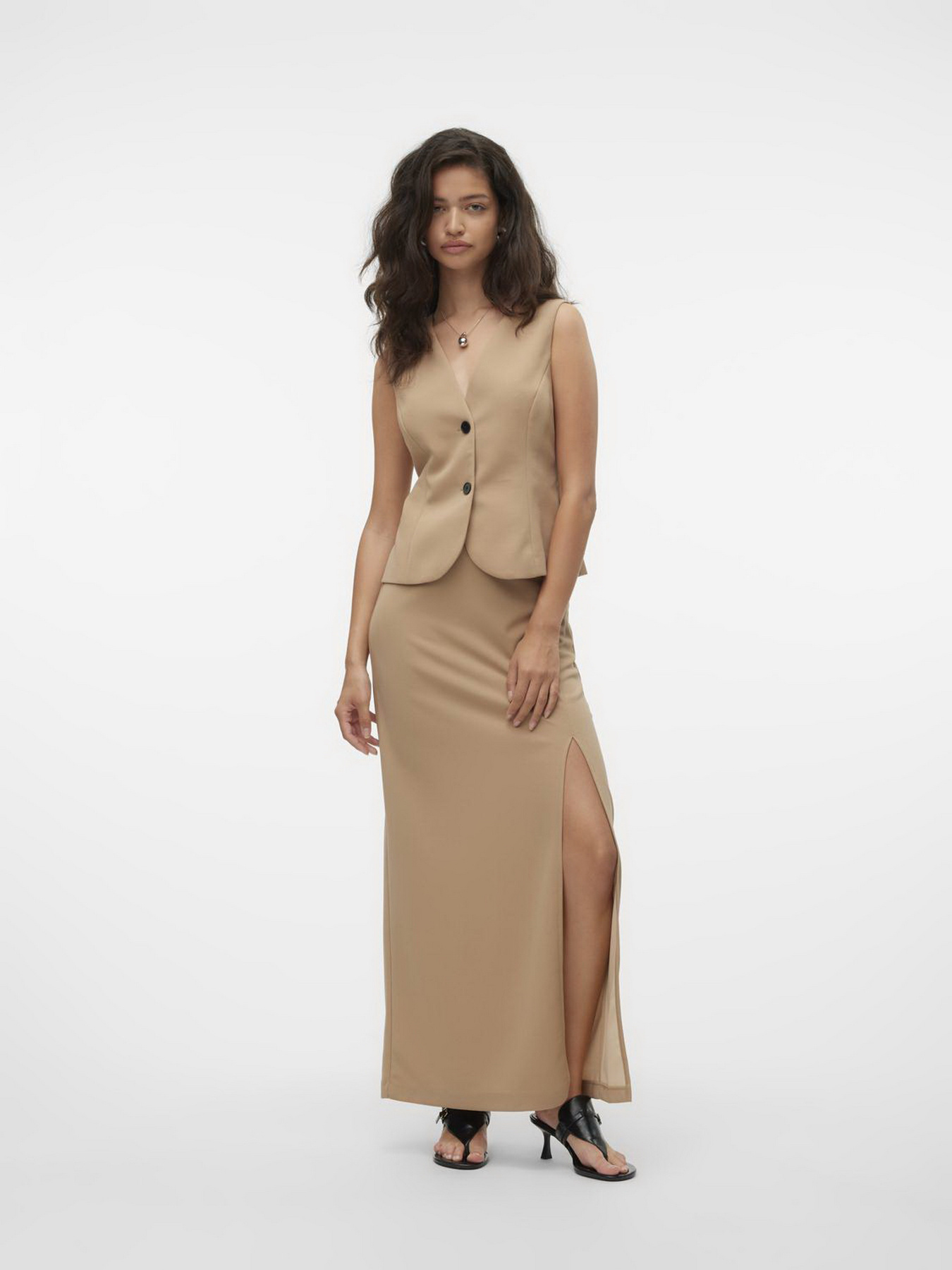 Спідниця максі Vero Moda модель 10323463_Silver Mink Фото