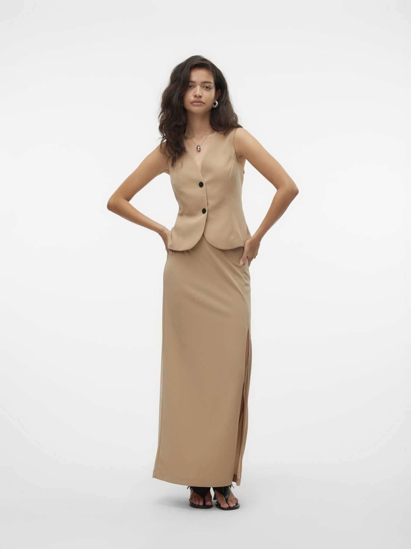 Класичний жилет Vero Moda модель 10323459_Silver Mink Фото