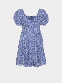 Платье мини Vero Moda модель 10323902_Dresden Blue FLOWER Фото