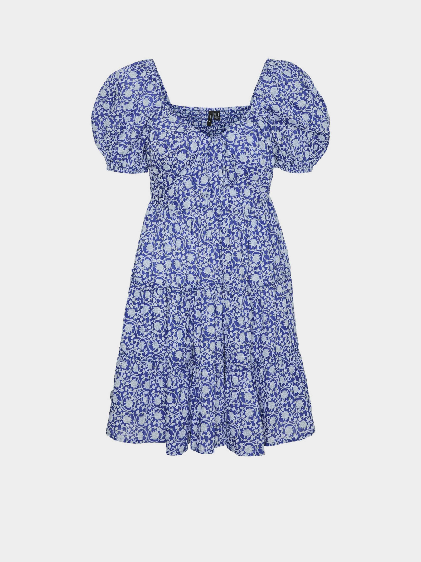 Платье мини Vero Moda модель 10323902_Dresden Blue FLOWER Фото