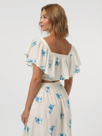 Топ Vero Moda модель 10324193_Pearled Ivory DRESDEN BLUE Фото