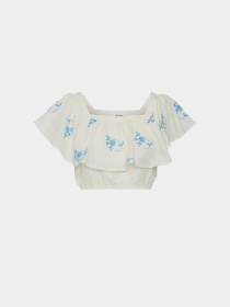 Топ Vero Moda модель 10324193_Pearled Ivory DRESDEN BLUE Фото