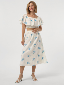 Топ Vero Moda модель 10324193_Pearled Ivory DRESDEN BLUE Топ Vero Moda модель 10324193_Pearled Ivory DRESDEN BLUE Фото