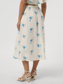 Спідниця міді Vero Moda модель 10324195_Pearled Ivory DRESDEN BLUE Фото