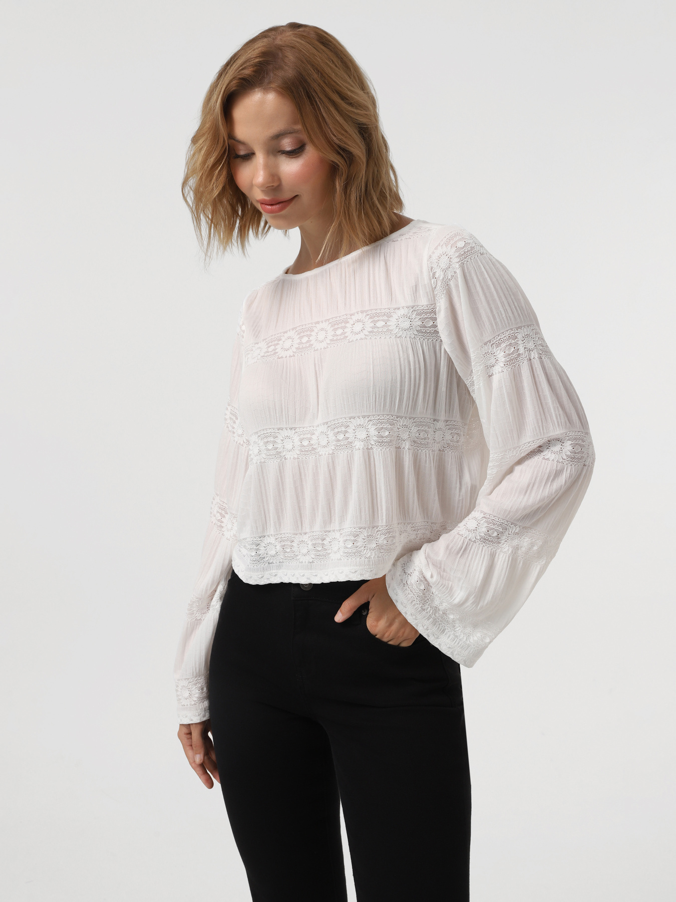 Блуза Vero Moda модель 10324199_Snow White Блуза Vero Moda модель 10324199_Snow White Фото