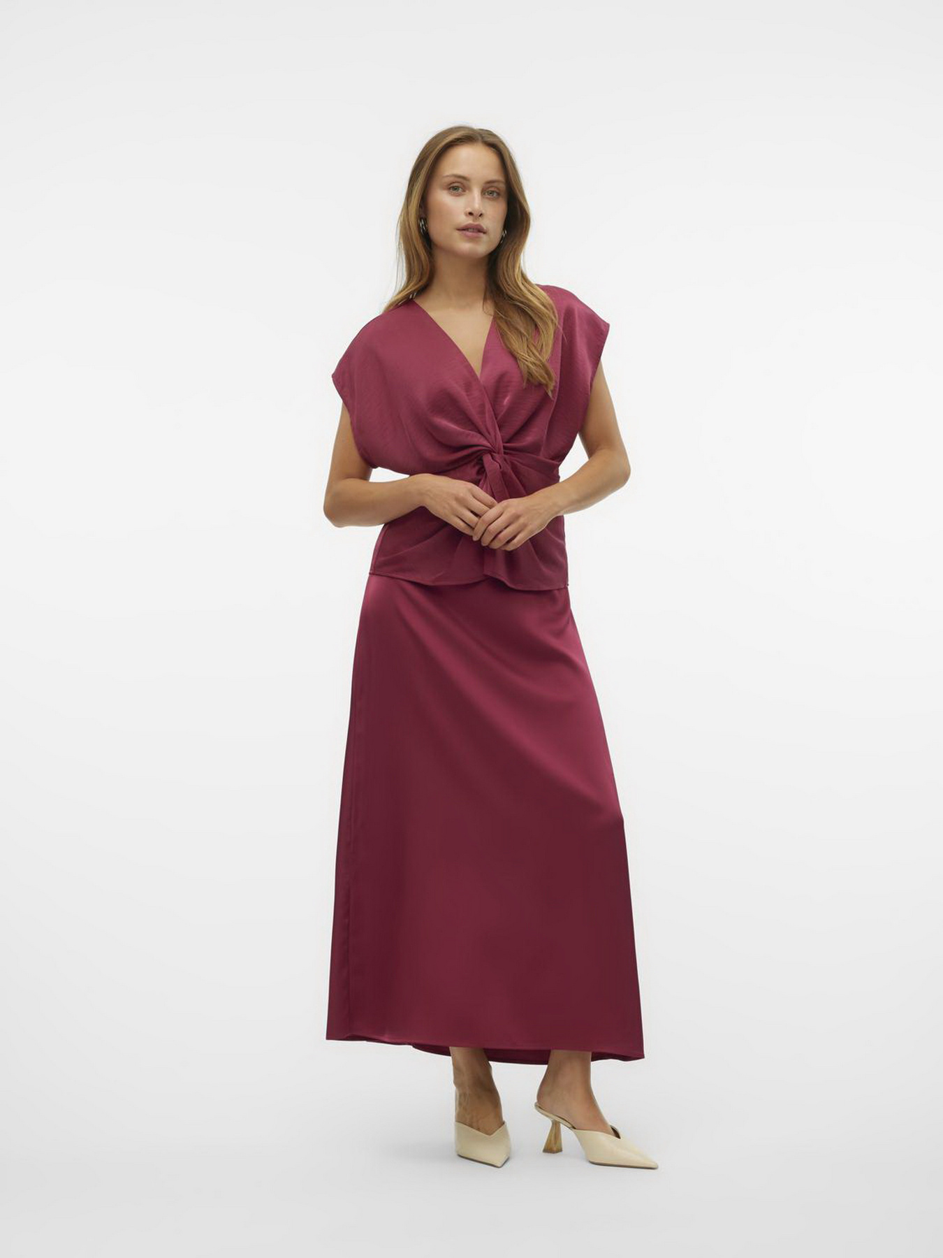 Спідниця максі Vero Moda модель 10314767_Red Plum Фото