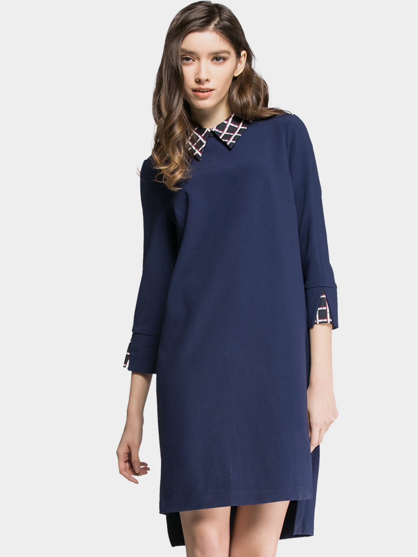 Платье миди Vero Moda модель 31617C020031_т.синій комб. Фото