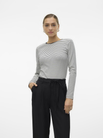 Лонгслів Vero Moda Модель 10315385_Snow White BLACK Фото