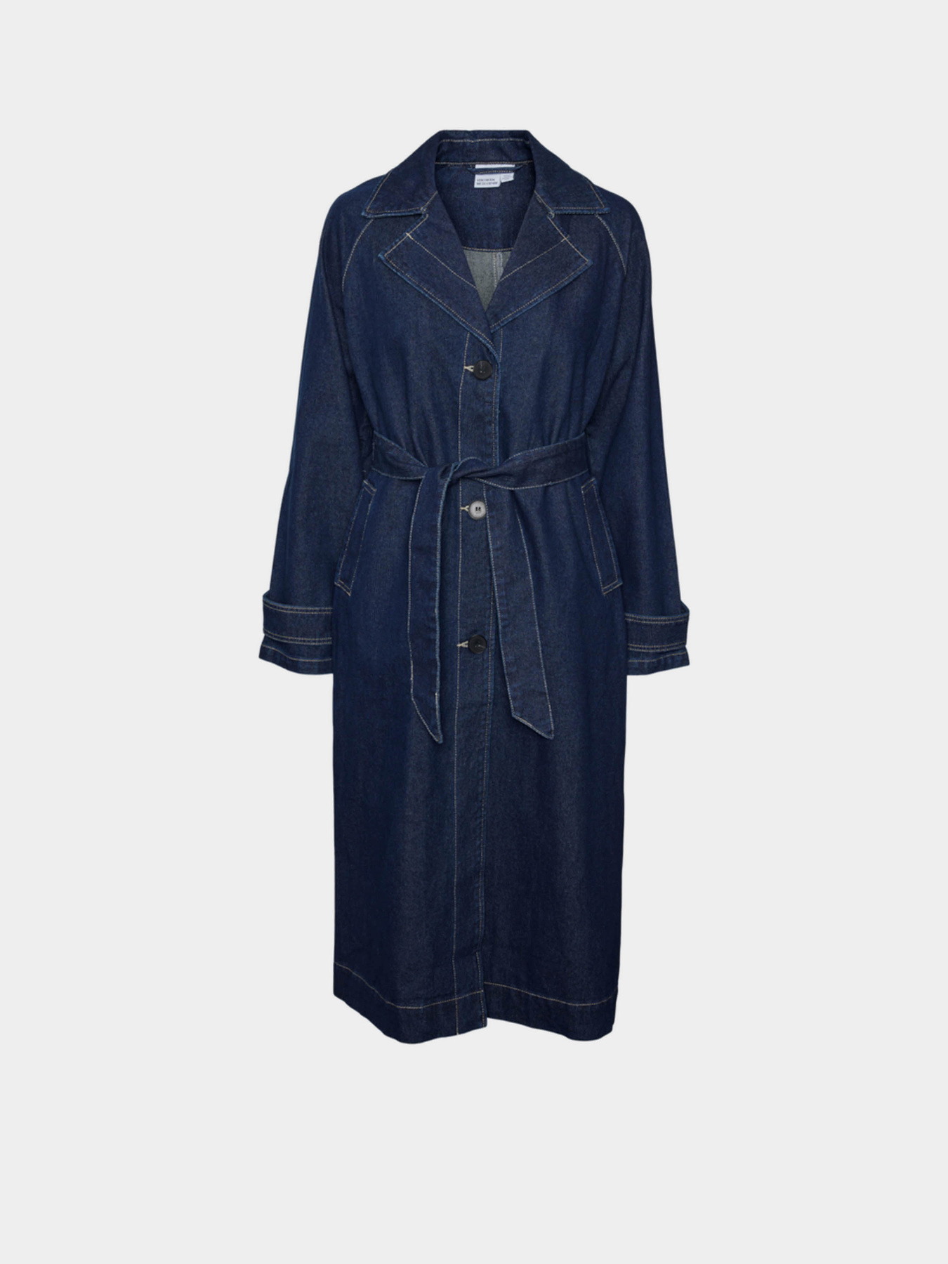 Тренч Vero Moda модель 10308422_Dark Blue Denim RINSE Фото