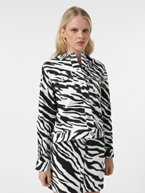 Джинсовая куртка Vero Moda модель 10329029_Bright White BLACK ZEBRA Фото