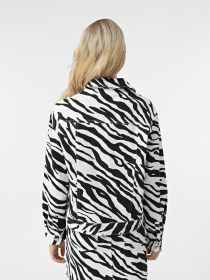 Джинсовая куртка Vero Moda модель 10329029_Bright White BLACK ZEBRA Фото