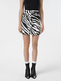 Юбка мини Vero Moda модель 10328818_Bright White BLACK ZEBRA Фото