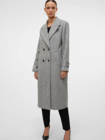 Пальто Vero Moda модель 10315047_Light Grey Melange Фото