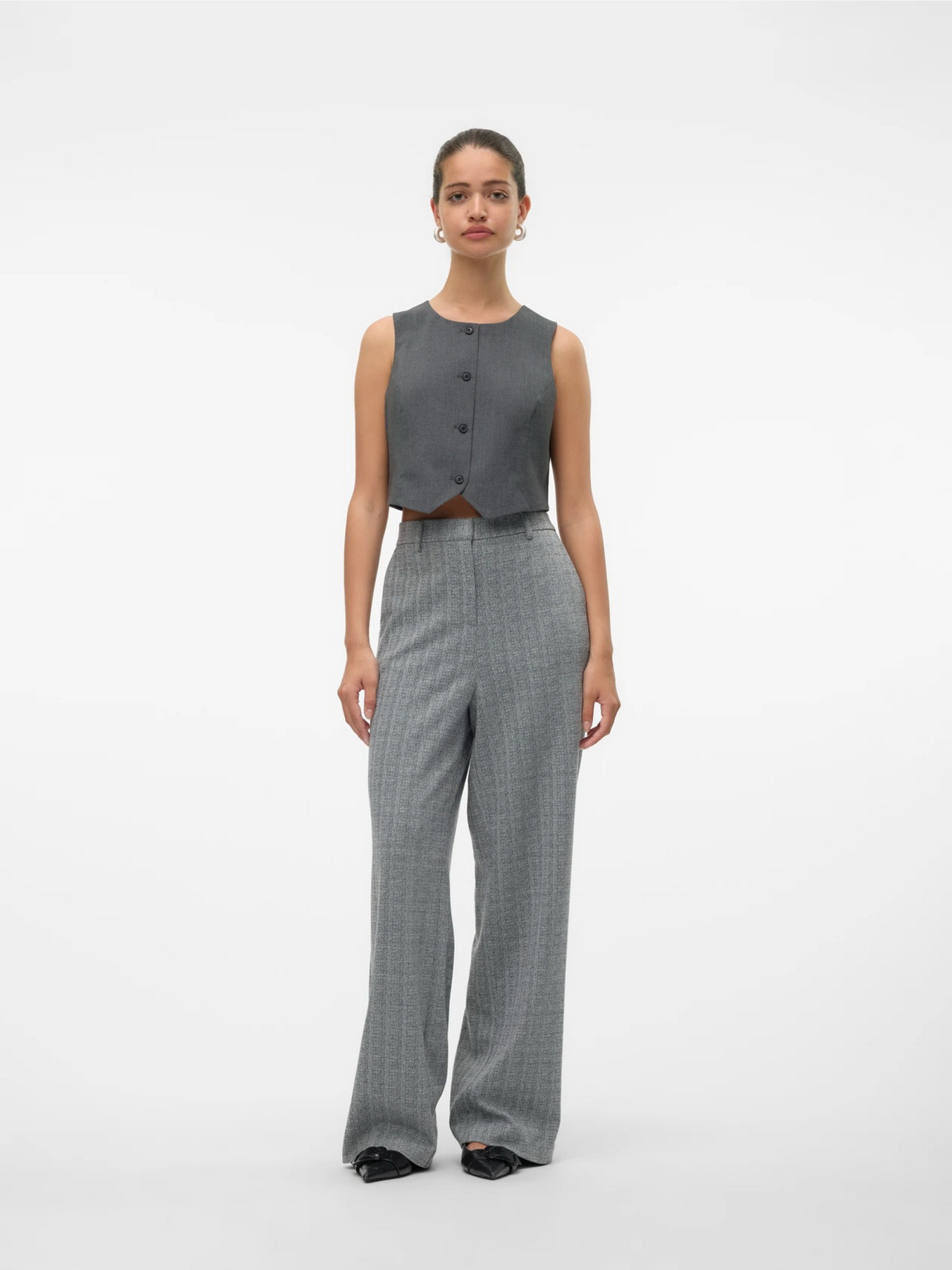 Жилет класичний Vero Moda модель 10318574_Dark Grey Melange Фото