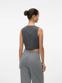 Класичний жилет Vero Moda модель 10318574_Dark Grey Melange Класичний жилет Vero Moda модель 10318574_Dark Grey Melange Фото