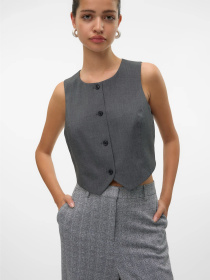 Класичний жилет Vero Moda модель 10318574_Dark Grey Melange Класичний жилет Vero Moda модель 10318574_Dark Grey Melange Фото