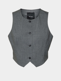 Класичний жилет Vero Moda модель 10318574_Dark Grey Melange Класичний жилет Vero Moda модель 10318574_Dark Grey Melange Фото