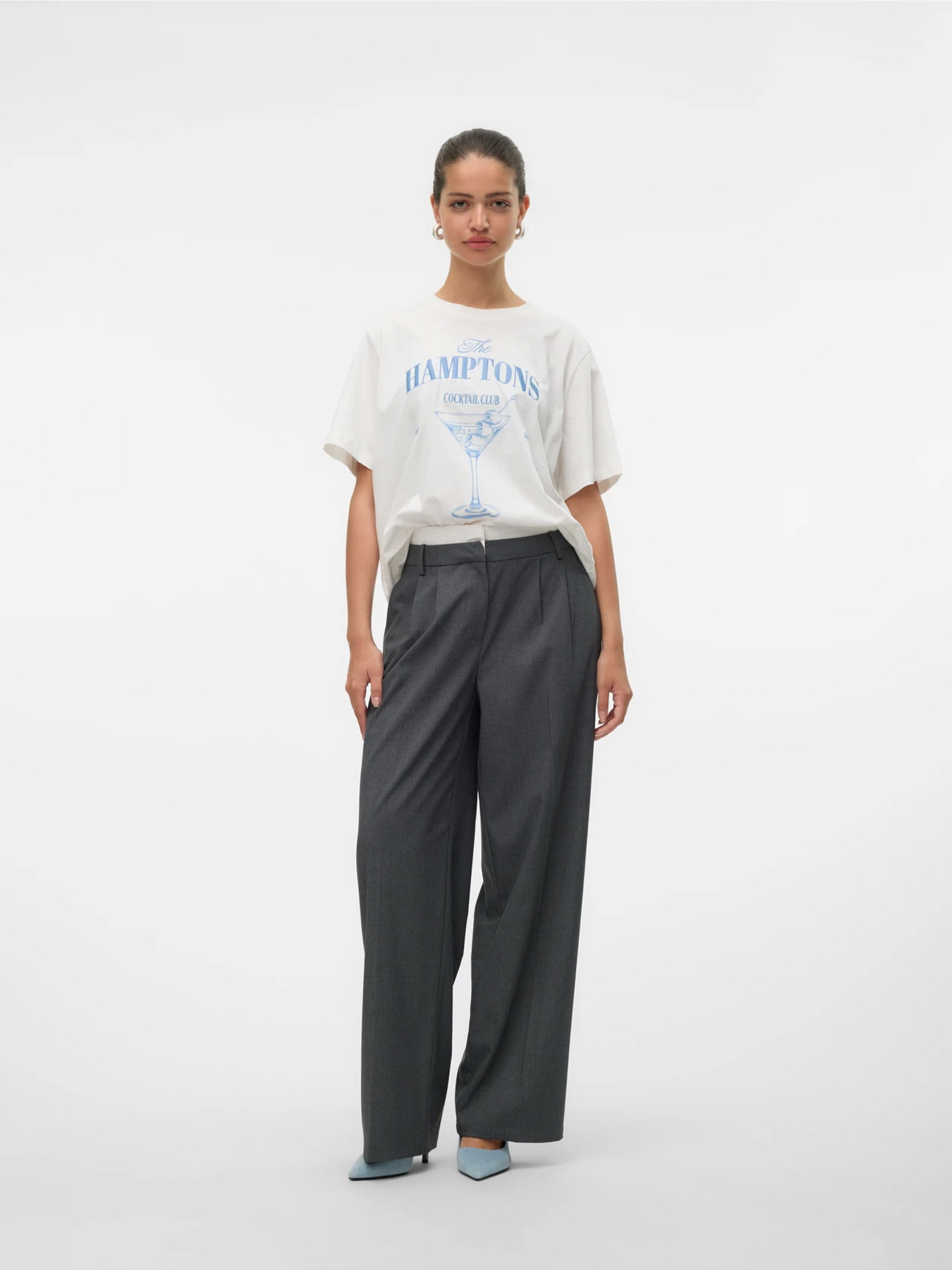 Штани палаццо Vero Moda модель 10318578_Dark Grey Melange Фото