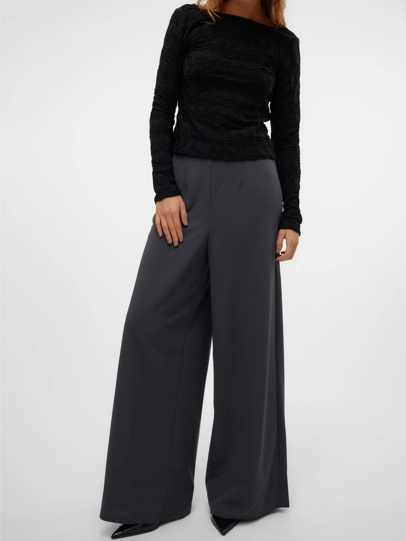 Брюки палаццо Vero Moda модель 10318645_Asphalt Фото