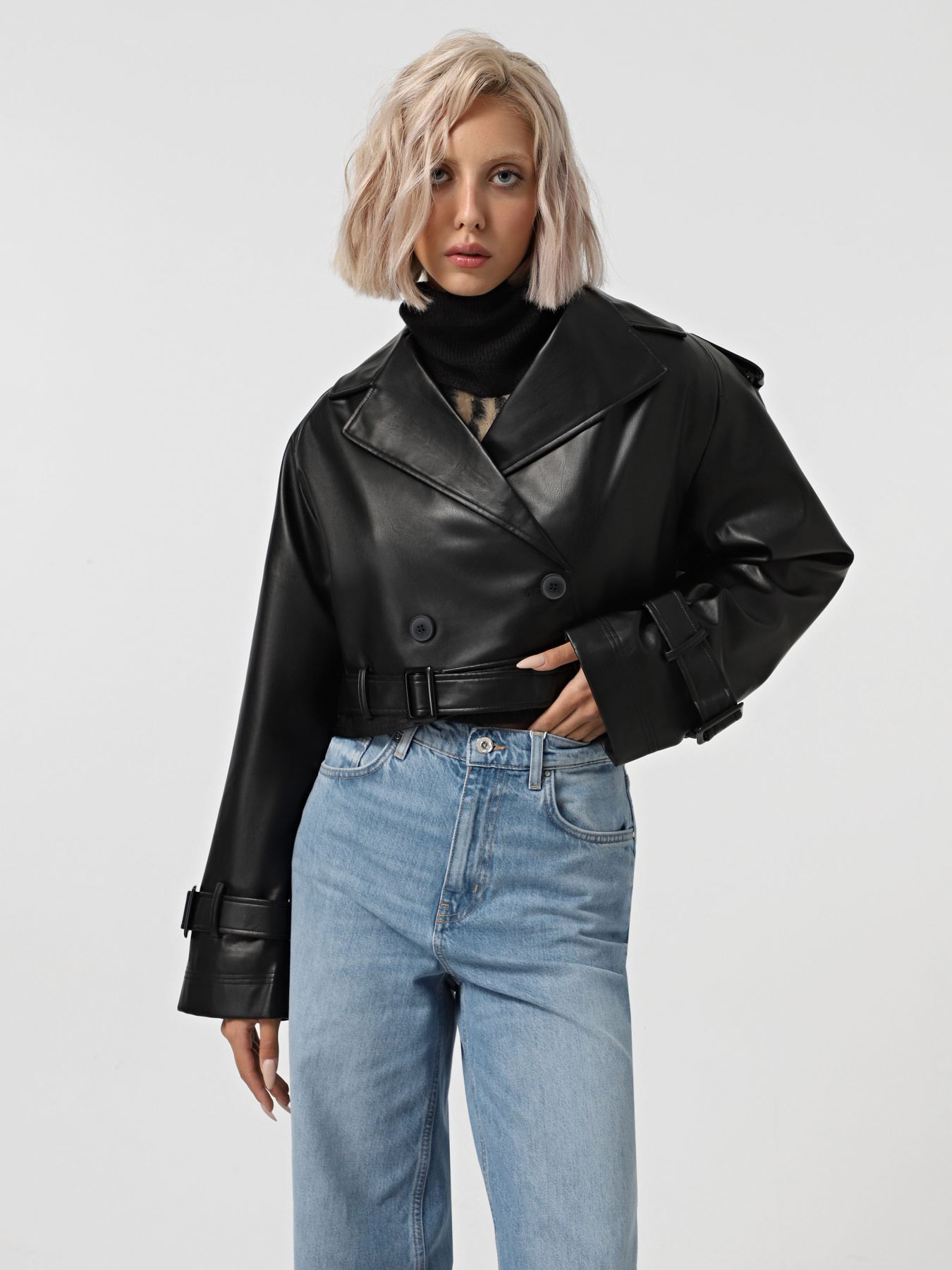 Шкіряна куртка Vero Moda модель 10326740_Black Фото